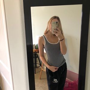 Black and white stripped tank top